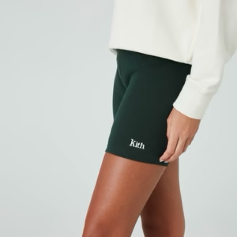 Kith Jen biker shorts XS dark green